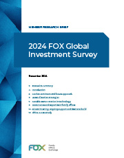 2024 FOX Global Investment Survey Member Research Brief